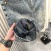 Men's Cool Stylish Water Ripple Jacquard Denim Shorts High Street Trendy Casual Five Point Mid Length Summer Pants_mkmklike.com