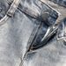 Men's Clothing Jeans Men's Summer Simple Washed Distressed Slim Retro 9 Nine Points Pants Light Color Skinny Jeans Trendy_mkmklike.com