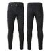 Men's Clothing High Street Black Trousers Wrinkled Skinny Elastic Men's Jeans Slim Fit 800_mkmklike.com