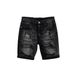 Men's Clothing Trendy Slim Fitting Skinny Pants Ripped Retro Washed All Match Five Point Pants_mkmklike.com