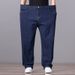 Large Size Jeans Men's Fattened Plus Size Fat Loose Straight Jeans Men's Elastic Cross-border Jeans_mkmklike.com