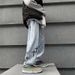 Spring And Autumn Fried Street Jeans Hong Kong Style Ins Trend Loose Casual Trousers Boys High Street Trend Brand Wide Leg Pants_mkmklike.com