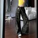Petite Hot Girl Retro Camouflage Wide-Leg Jeans For Women, New High-Waisted Loose Slimming Straight-Leg Floor-Length_mkmklike.com