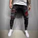 2022 High-Quality Cross-Border Exclusive For European American With Distressed Paint And Holes Fashionable Trendy Men's_mkmklike.com