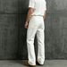 White Style Wide Leg Jeans For Men High Waisted Loose Fit Slimming Casual Summer Trousers Versatile Straight Leg Pants_mkmklike.com