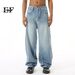 Men's Clothing 2025 New Arrivals Blue American Multi Layered Scimitar Style Loose Denim Pants Men's Trend_mkmklike.com
