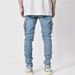 2025 European And American New Jeans Men's Side Pockets Elastic Small Feet Thin Skinny Jeans_mkmklike.com