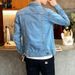 Northfold Spring And Autumn Denim For Men, Couple's Motorcycle Jacket, Trendy Youth Student Men's Korean Style Slim Fit Jacket_mkmklike.com