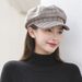 Hot Sale Casual Retro Female Wool Street Style Girls Octagonal Women Caps Plaid Beret Painter Hat_mkmklike.com