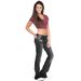 K Jeans, Tight Elastic Flared Pants, Solid Color Jeans For Women_mkmklike.com