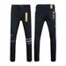 High Street Jeans Black Slim Fit Cross-Border Foreign Trade Kusbi New Elastic Skinny Men's Miscellaneous Pants_mkmklike.com