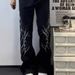 BOY American Street Style Thorn Embroidery Niche Cleanfit Versatile Loose Straight Jeans Men's Casual Trendy Pants_mkmklike.com