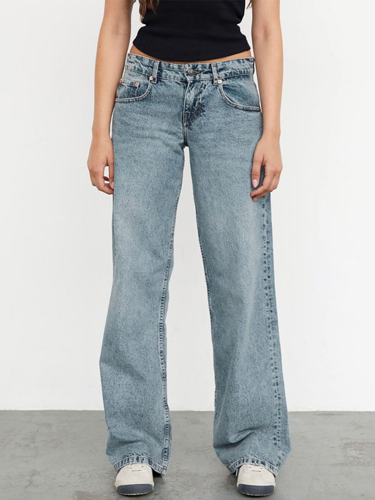 Women's Clothing Women's Denim New Women's Straight Jeans_mkmklike.com