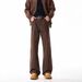 Men's Coffee Brown Straight Leg Jeans – High Street Slim Fit Denim Pants With Stretch (S-3XL)_mkmklike.com