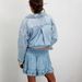 Women's Sexy Ruffled Denim Shorts Mid-Waist Elastic Waist Tie Detail New Hot Selling_mkmklike.com