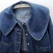 Women's Clothing Vintage-Inspired Denim Jacket For Women – Oversized Peter Pan Collar, Cropped Fit, Comfortable Stretch Fabric, Lightweight & Stylish_mkmklike.com