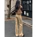 Women's High-Rise White Embroidered Flared Jeans – Vintage 70s Bell Bottom With Boho Stitching & Non-Skinny Fit For Spring_mkmklike.com