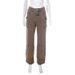 Women's Clothing Tie-Dye High-Waisted Cargo Pants – Women’s Streetwear Denim Work Pants With Patch Pockets & Straight Leg (S-L, Pink/Brown)_mkmklike.com