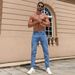 Men's Slim Fit Stretch Jeans - Comfortable & Stylish Casual Pants For Everyday Wear_mkmklike.com