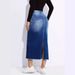 Women's Clothing Hip Skirt New Spot Women's Clothing Raw Edge Split Jeans Women_mkmklike.com