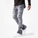 Men's Clothing New Men's Denim Straight Pants Fashion Ins Popular Stretch Patch Denim Straight Pants_mkmklike.com