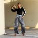 Women's Distressed Faux Leather 3D Printed Two-Piece Set Casual Cotton Jeans Spring/Autumn Summer Collection_mkmklike.com