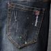 Men's Slim Fit Distressed Jeans - Stretch Denim Pants With Ripped & Patch Details, Korean Style Casual Streetwear (28-38, Black)_mkmklike.com