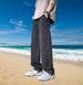 Men's Summer Loose Straight Leg Jeans Trousers_mkmklike.com