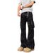 American Style Tie-Dye Multi-Pocket Jeans Men High Street Dirty Fit Slightly Flared Casual Straight Leg Cargo Pants_mkmklike.com