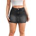 Women's Clothing Style Ladies Retro Distressed Versatile Street Denim Skirt Jeans_mkmklike.com