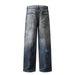 Men's Clothing Casual Jeans Men And Women Oversize High Street Hole Straight Pants_mkmklike.com