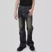 American Washed Denim Jeans Street Vibe Vintage Straight Leg Loose Casual Versatile Micro Flared Pants Trendy_mkmklike.com