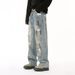 Men's Clothing Summer New Arrivals Niche Personality Old Fashioned Dirty Dye Graffiti Jeans_mkmklike.com