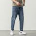 Large Size Men's Wholesale Trend Ripped Nine Points Jeans Men's 9 Points Spring And Summer Plus Fat Plus Size Retro Jeans_mkmklike.com