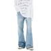 Unisex Vintage Washed Wide-Leg Jeans – 90s Retro Straight Denim Pants With Distressed Details_mkmklike.com
