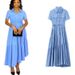 Women's Clothing Spring And Summer Women's Casual Belted Shirt Dress_mkmklike.com