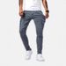 Slim Fit Men's Jeans Stretch Denim Pants With Pockets - Skinny Tapered Leg For Casual & Street Style_mkmklike.com