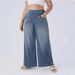 Slim-Fit High-Waisted Stretch Jeans For Women – Comfortable & Flattering Wide-Leg Pants (S-2XL, Light Blue/Dark Blue/Gray)_mkmklike.com