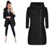 Women's Clothing fashion side zipper plus velvet coat hooded jacket sweatshirt women_mkmklike.com