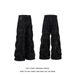 Men's Clothing Spring And Summer Retro Niche Pleated Design Fashion Loose High End Couple Jeans_mkmklike.com