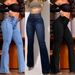 Women's Clothing Elastic Waistband Stretch High-Waisted Stretch Flare Jeans - Slim Fit, Bootcut, Butt-Lifting, Comfortable Denim Pants For Women_mkmklike.com