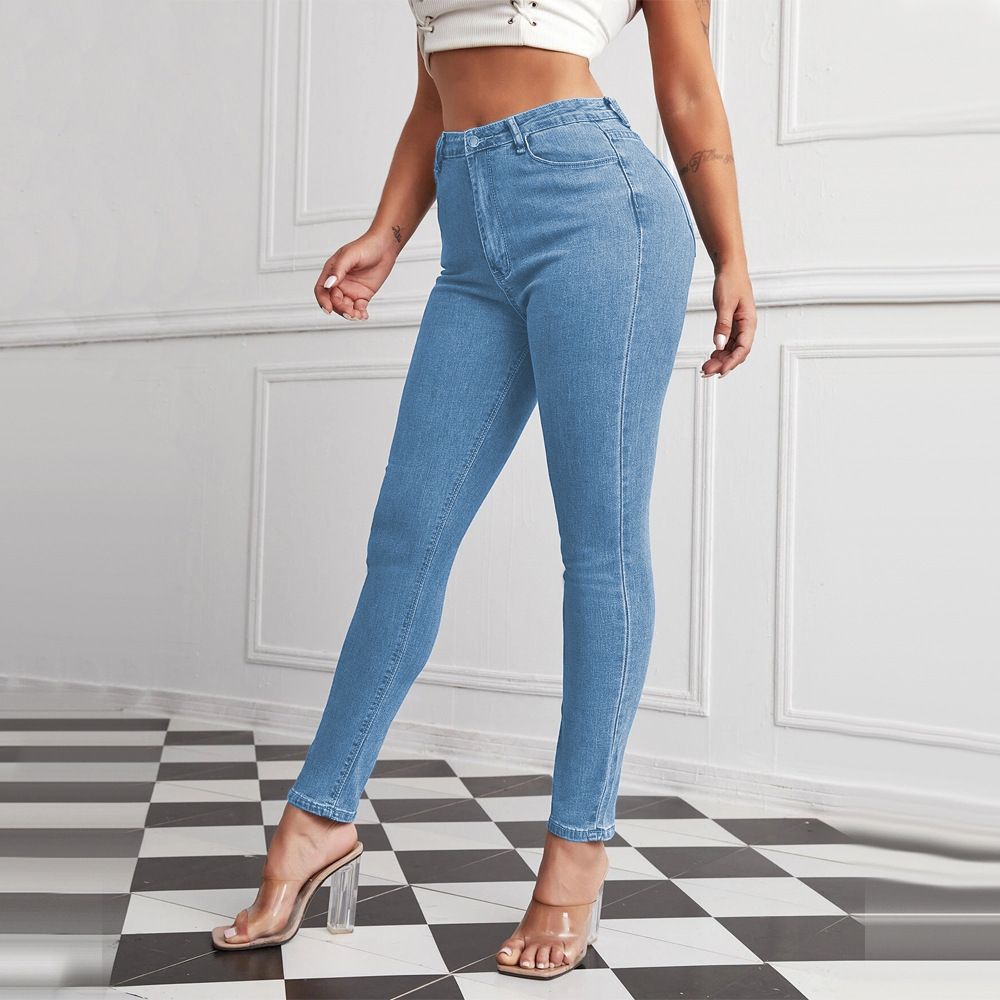 High Waist Skinny Jeans For Women - Stretchy Slim Fit Denim Pencil Pants | Tummy Control & Sexy Silhouette (S-3XL)_mkmklike.com