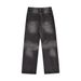 Washed Vintage Jeans For Men Loose Wide-Leg Dad Pants National Trend Hip-Hop Niche Distressed Straight-Leg Trousers_mkmklike.com