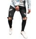 men's jeans, new ripped and slim fit men's clothing, small leg pants, long pants, cross-border wish_mkmklike.com
