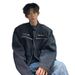 American Style Distressed Washed Shoulder Pad Patchwork Denim Jacket For Men, Trendy_mkmklike.com