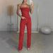 Women's Clothing Cross Border Independent Station Sexy Off Shoulder Shiny Vest Diamond Trousers Suit Two Piece Suit For Women_mkmklike.com