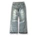Y2K Retro Flare Wahed Ditreed Dollar Embroidery Denim Pant Men Trend Old Money Clean Streetwear Wide Leg Baggy_mkmklike.com