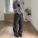 14oz Washed Denim Jeans - Classic Straight To Flared A-Line Fit For Men & Women_mkmklike.com