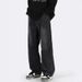 Patchwork Jeans For Men, Autumn Style, Wide-Leg, Draped, Loose Straight Pants, Niche Design, High-End American High_mkmklike.com
