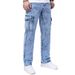 Men's Clothing Loose Fit Straight Leg Jeans Casual Workwear Fashionable Plus Size American Trendy The Straight Leg Design_mkmklike.com